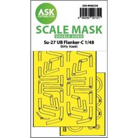 Su-27UB Flanker-C - Double-sided express fit mask [Kitty Hawk] von Art Scale Kit
