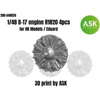 Wright R-1820 engine set, 4 pc. for B-17 [HK Models] von Art Scale Kit