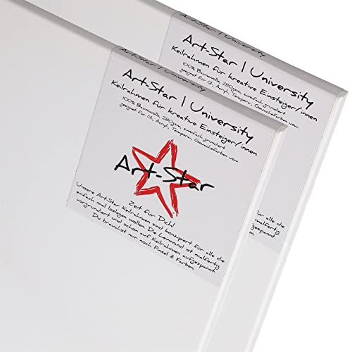 2x Art-Star | UNIVERSITY KEILRAHMEN 70x100 cm | Leinwände auf Keilrahmen 70x100 cm | Leinwandtuch vorgrundiert, malfertige bespannte rechteckige Keilrahmen mit Leinwand zum bemalen 2x Art-Star | UNIVERSITY KEILRAHMEN 70x100 cm | Leinwände auf Keilrahmen 70x100 cm | Leinwandtuch vorgrundiert, malfertige bespannte rechteckige Keilrahmen mit Leinwand zum bemalen von Art-Star