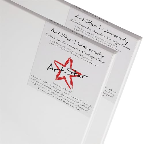 Art-Star 2x UNIVERSITY KEILRAHMEN 30x40 cm | Leinwände vorgrundiert, malfertige bespannte rechteckige Leinwand zum Bemalen Art-Star 2x UNIVERSITY KEILRAHMEN 30x40 cm | Leinwände vorgrundiert, malfertige bespannte rechteckige Leinwand zum Bemalen von Art-Star