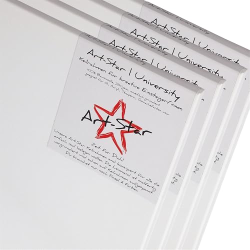Art-Star 4x UNIVERSITY KEILRAHMEN 40x60 cm | Leinwände vorgrundiert, malfertige bespannte rechteckige Leinwand zum Bemalen Art-Star 4x UNIVERSITY KEILRAHMEN 40x60 cm | Leinwände vorgrundiert, malfertige bespannte rechteckige Leinwand zum Bemalen von Art-Star