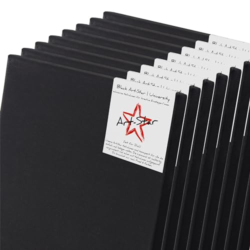 Art-Star 8x UNIVERSITY BLACK KEILRAHMEN 80x100 cm | schwarze Leinwände vorgrundiert, malfertige bespannte Leinwand zum Malen Art-Star 8x UNIVERSITY BLACK KEILRAHMEN 80x100 cm | schwarze Leinwände vorgrundiert, malfertige bespannte Leinwand zum Malen von Art-Star