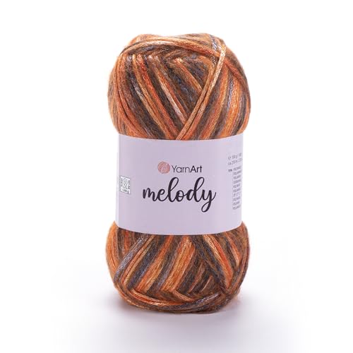 220 Meter Packung mit 2 Art of Yarn Häkeln, Stricken, metallischer Glanz, weiches Kammgarn, 3 Baby-Plüsch, Acryl, 9 % Wolle, 21 % Acryl, 70 % Polyamid, 100 g x 2 100 g, 250 m x 2 glänzend glitzernd von Art of Yarn