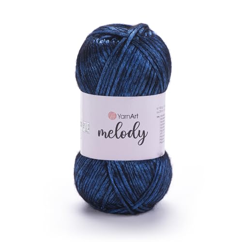 Art of Yarn Häkeln, Stricken, metallischer Glanz, weicher Kammgarn, 3 Stück, 9 % Wolle, 21 % Acryl, 70 % Polyamid, 200 g x 2 cm, 220 m, 2 x glänzend glitzernd 300 von Art of Yarn