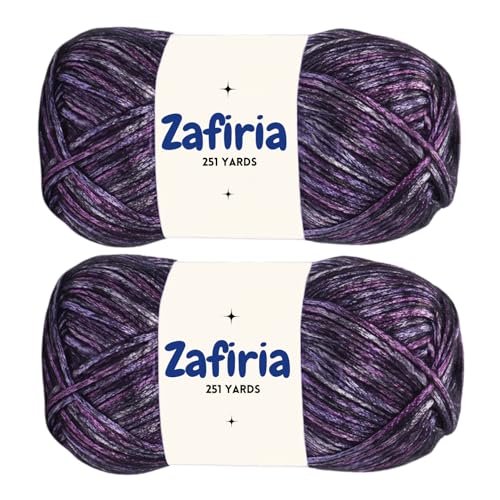Art of Yarn Häkeln, Stricken, metallischer Glanz, weicher Kammgarn, 3 Stück, 9 % Wolle, 21 % Acryl, 70 % Polyamid, 200 g x 2 cm, 250 m, 2 x glänzend glitzernd 303 von Art of Yarn