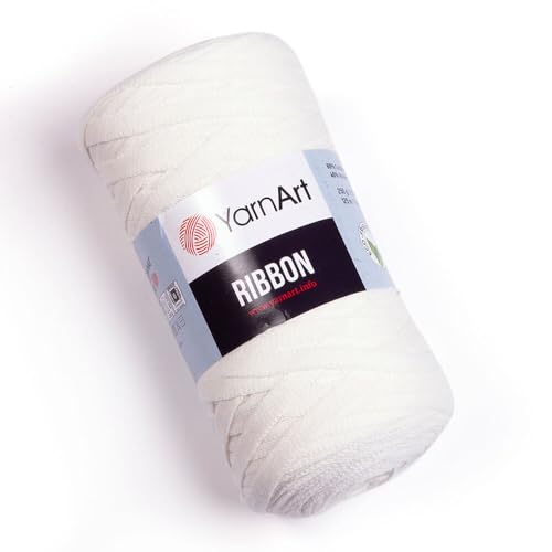 Art of Yarn T-Shirt-Garn, 60 % Baumwolle, zum Häkeln, Stricken, grob, 40 % Polyester, Anfänger-T-Shirt, 500 g, Untersetzer, perfekte Taschen, Körbe, Decken, Heimdekoration, cremefarben 9752 Art of Yarn T-Shirt-Garn, 60 % Baumwolle, zum Häkeln, Stricken, grob, 40 % Polyester, Anfänger-T-Shirt, 500 g, Untersetzer, perfekte Taschen, Körbe, Decken, Heimdekoration, cremefarben 9752 von Art of Yarn