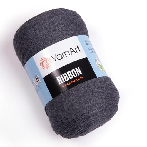 Art of Yarn T-Shirt-Garn, 60 % Baumwolle, zum Häkeln, Stricken, weich, grob, 40 % Polyester, Anfänger-T-Shirt, 500 g, Untersetzer, PerfectBags, Körbe, Decken, Heimdekoration, Dunkelgrau, 9758 Art of Yarn T-Shirt-Garn, 60 % Baumwolle, zum Häkeln, Stricken, weich, grob, 40 % Polyester, Anfänger-T-Shirt, 500 g, Untersetzer, PerfectBags, Körbe, Decken, Heimdekoration, Dunkelgrau, 9758 von Art of Yarn