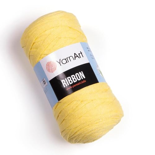 Art of Yarn T-Shirt-Garn, 60 % Baumwolle, zum Häkeln, Stricken, weich, grob, 40 % Polyester, Anfänger-T-Shirt, 500 g, Untersetzer, perfekt für Taschen, Körbe, Decken, Heimdekoration, Gelb, 9754 Art of Yarn T-Shirt-Garn, 60 % Baumwolle, zum Häkeln, Stricken, weich, grob, 40 % Polyester, Anfänger-T-Shirt, 500 g, Untersetzer, perfekt für Taschen, Körbe, Decken, Heimdekoration, Gelb, 9754 von Art of Yarn