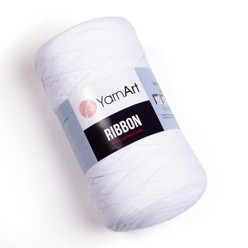 Art of Yarn T-Shirt-Garn, 60 % Baumwolle, zum Häkeln, Stricken, weich, grob, 40 % Polyester, Anfänger-T-Shirt, 500 g, Untersetzer, perfekt für Taschen, Körbe, Decken, Heimdekoration, Weiß, 9751 Art of Yarn T-Shirt-Garn, 60 % Baumwolle, zum Häkeln, Stricken, weich, grob, 40 % Polyester, Anfänger-T-Shirt, 500 g, Untersetzer, perfekt für Taschen, Körbe, Decken, Heimdekoration, Weiß, 9751 von Art of Yarn
