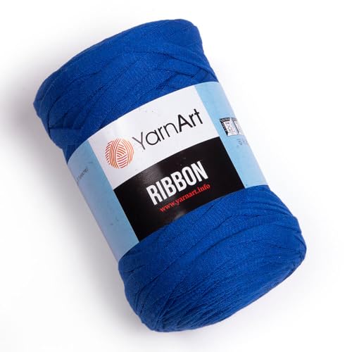 Art of Yarn T-Shirt-Garn, 60 % Baumwolle, zum Häkeln, Stricken, weich, grob, 40 % Polyester, Anfänger-T-Shirt, 500 g, Untersetzer, perfekte Taschen, Körbe, Decken, Heimdekoration, Blau 9772 Art of Yarn T-Shirt-Garn, 60 % Baumwolle, zum Häkeln, Stricken, weich, grob, 40 % Polyester, Anfänger-T-Shirt, 500 g, Untersetzer, perfekte Taschen, Körbe, Decken, Heimdekoration, Blau 9772 von Art of Yarn