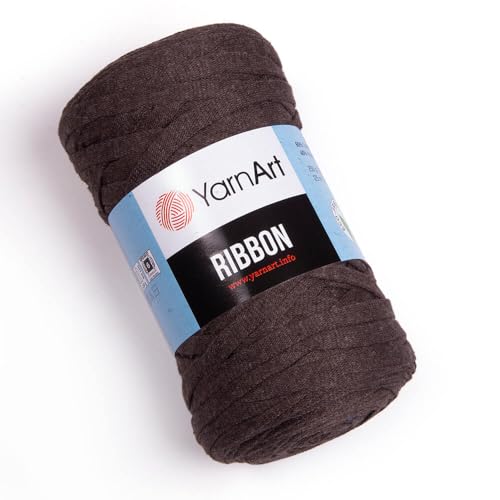 Art of Yarn T-Shirt-Garn, 60 % Baumwolle, zum Häkeln, Stricken, weich, grob, 40 % Polyester, Anfänger-T-Shirt, 500 g, Untersetzer, perfekte Taschen, Körbe, Decken, Heimdekoration, Dunkelbraun, 9769 Art of Yarn T-Shirt-Garn, 60 % Baumwolle, zum Häkeln, Stricken, weich, grob, 40 % Polyester, Anfänger-T-Shirt, 500 g, Untersetzer, perfekte Taschen, Körbe, Decken, Heimdekoration, Dunkelbraun, 9769 von Art of Yarn