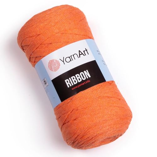 Art of Yarn T-Shirt-Garn, 60 % Baumwolle, zum Häkeln, Stricken, weich, grob, 40 % Polyester, Anfänger-T-Shirt, 500 g, Untersetzer, perfekte Taschen, Körbe, Decken, Heimdekoration, Dunkelorange, 9770 Art of Yarn T-Shirt-Garn, 60 % Baumwolle, zum Häkeln, Stricken, weich, grob, 40 % Polyester, Anfänger-T-Shirt, 500 g, Untersetzer, perfekte Taschen, Körbe, Decken, Heimdekoration, Dunkelorange, 9770 von Art of Yarn