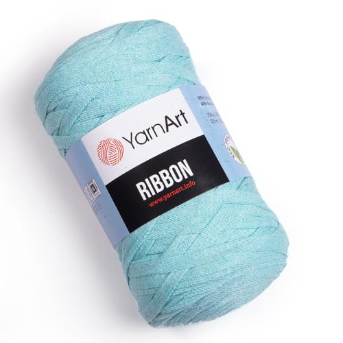 Art of Yarn T-Shirt-Garn, 60 % Baumwolle, zum Häkeln, Stricken, weich, grob, 40 % Polyester, Anfänger-T-Shirt, 500 g, Untersetzer, perfekte Taschen, Körbe, Decken, Heimdekoration, Himmelblau, 9775 Art of Yarn T-Shirt-Garn, 60 % Baumwolle, zum Häkeln, Stricken, weich, grob, 40 % Polyester, Anfänger-T-Shirt, 500 g, Untersetzer, perfekte Taschen, Körbe, Decken, Heimdekoration, Himmelblau, 9775 von Art of Yarn
