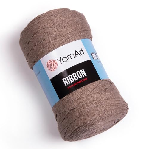 Art of Yarn T-Shirt-Garn, 60 % Baumwolle, zum Häkeln, Stricken, weich, grob, 40 % Polyester, Anfänger-T-Shirt, 500 g, Untersetzer, perfekte Taschen, Körbe, Decken, Heimdekoration, Kaffee 9768 Art of Yarn T-Shirt-Garn, 60 % Baumwolle, zum Häkeln, Stricken, weich, grob, 40 % Polyester, Anfänger-T-Shirt, 500 g, Untersetzer, perfekte Taschen, Körbe, Decken, Heimdekoration, Kaffee 9768 von Art of Yarn