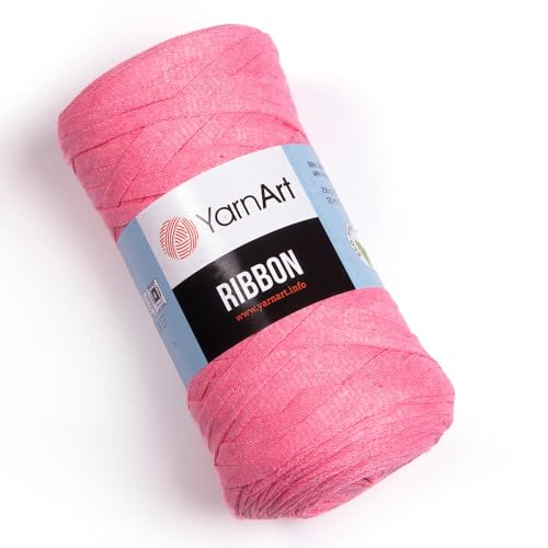 Art of Yarn T-Shirt-Garn, 60 % Baumwolle, zum Häkeln, Stricken, weich, grob, 40 % Polyester, Anfänger-T-Shirt, 500 g, Untersetzer, perfekte Taschen, Körbe, Decken, Heimdekoration, Korallenrosa, 779 Art of Yarn T-Shirt-Garn, 60 % Baumwolle, zum Häkeln, Stricken, weich, grob, 40 % Polyester, Anfänger-T-Shirt, 500 g, Untersetzer, perfekte Taschen, Körbe, Decken, Heimdekoration, Korallenrosa, 779 von Art of Yarn