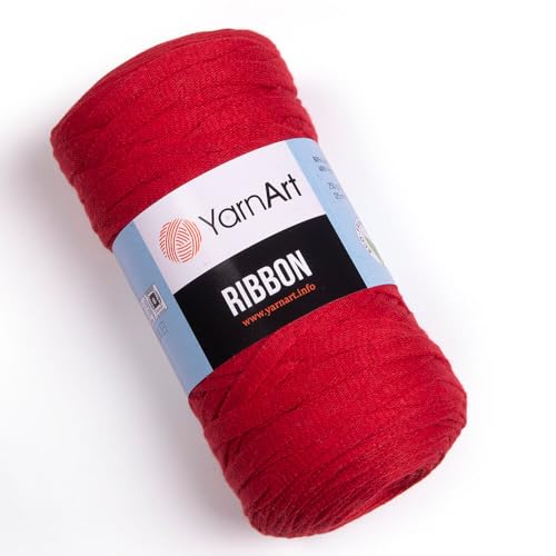 Art of Yarn T-Shirt-Garn, 60 % Baumwolle, zum Häkeln, Stricken, weich, grob, 40 % Polyester, Anfänger-T-Shirt, 500 g, Untersetzer, perfekte Taschen, Körbe, Decken, Heimdekoration, Rot, 773 Art of Yarn T-Shirt-Garn, 60 % Baumwolle, zum Häkeln, Stricken, weich, grob, 40 % Polyester, Anfänger-T-Shirt, 500 g, Untersetzer, perfekte Taschen, Körbe, Decken, Heimdekoration, Rot, 773 von Art of Yarn
