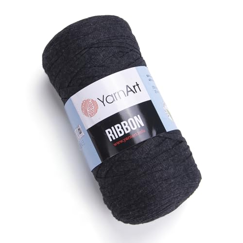 Art of Yarn T-Shirt-Garn, 60 % Baumwolle, zum Häkeln, Stricken, weich, grob, 40 % Polyester, T-Shirt, 500 g, Untersetzer, perfekt für Taschen, Körbe, Decken, Heimdekoration, Hellschwarz, 790 Art of Yarn T-Shirt-Garn, 60 % Baumwolle, zum Häkeln, Stricken, weich, grob, 40 % Polyester, T-Shirt, 500 g, Untersetzer, perfekt für Taschen, Körbe, Decken, Heimdekoration, Hellschwarz, 790 von Art of Yarn