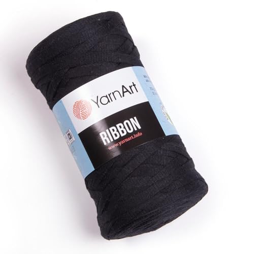 Art of Yarn T-Shirt-Garn, 60 % Baumwolle, zum Häkeln, Stricken, weicher, grober Stoff, Anfänger, T-Shirt-Garn, 500 g, Untersetzer, perfekt für Taschen, Körbe, Decken, Heimdekoration, Schwarz, 9751 Art of Yarn T-Shirt-Garn, 60 % Baumwolle, zum Häkeln, Stricken, weicher, grober Stoff, Anfänger, T-Shirt-Garn, 500 g, Untersetzer, perfekt für Taschen, Körbe, Decken, Heimdekoration, Schwarz, 9751 von Art of Yarn