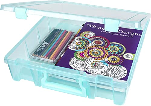 ArtBin 6955AA Super Satchel Einzelfach, 38,7 x 35,6 x 8,9 cm, Aqua Mist, sonstiges, Mehrfarbig, 10.81 x 37.56 x 39.46 cm von ArtBin