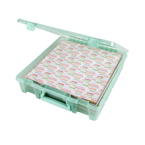 ArtBin 6955RJ Super Satchel Box mit 1 Fach, Kunst- und Bastelorganizer, 1 Stück, durchscheinendes Minzgrün von ArtBin