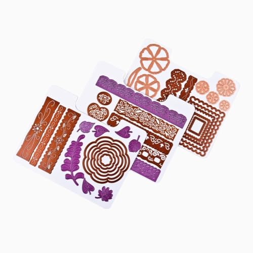 ArtBin 6979AA Magnetisches Stanzformen-Set, 9er-Pack, Stanzschablonen-Organizer, magnetische Organizer-Blätter, 3 Blatt [2er-Pack], weiß von ArtBin