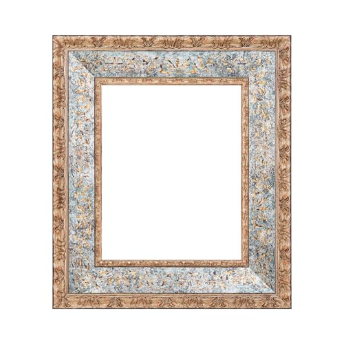 ArtXO Antik-Bilderrahmen, 27,9 x 35,6 cm, 7 cm breit, aus Holz, Vintage-Bilderrahmen, 27,9 x 35,6 cm, Galerie-Wandkunst-Dekor, Bronze-Gold und Aquamarin 2 ArtXO Antik-Bilderrahmen, 27,9 x 35,6 cm, 7 cm breit, aus Holz, Vintage-Bilderrahmen, 27,9 x 35,6 cm, Galerie-Wandkunst-Dekor, Bronze-Gold und Aquamarin 2 von ArtXO