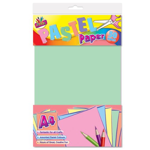 Artbox Papier in Pastellfarben, A4, 50 Blatt von Artbox