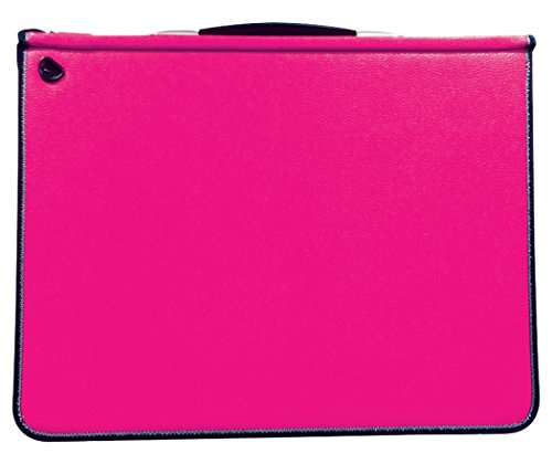 Artcare Künstlermappe (15483240 46 x 5 x 36 cm A3 Synthetik Material Premier Portfolio mit 5 Gratis Ärmel, Fuchsia pink von Artcare