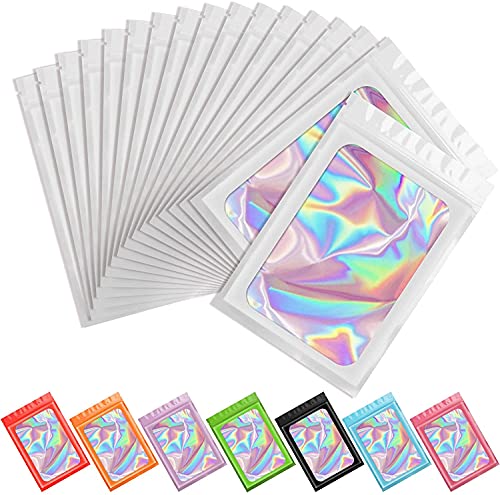 Artcut 100 Stück Baggies Baggys Mylar Bags, Wiederverschließbare Beutel Mylar Beutel, Small Business Packaging, Mylar zum Aufbewahren von Süßigkeiten, Keksen, Schmuck von Artcut