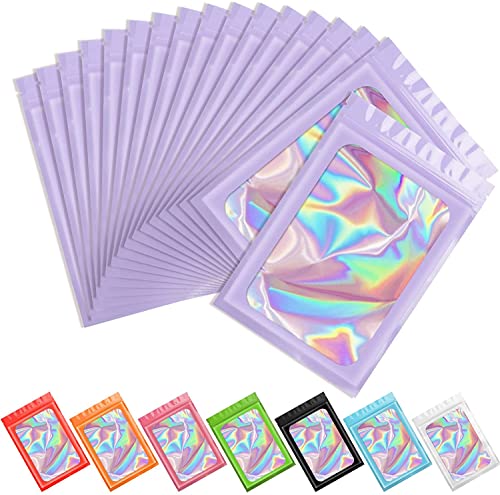 Artcut 100 Stück Baggies Baggys Mylar Bags, Wiederverschließbare Beutel Mylar Beutel, Small Business Packaging, Mylar zum Aufbewahren von Süßigkeiten, Keksen, Schmuck von Artcut