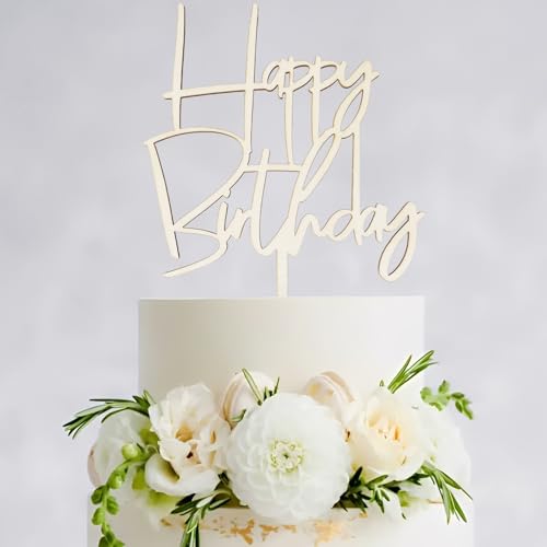 Artebeads Tortendeko Geburtstag Holz - Happy Birthday Cake Topper - Tortenstecker für Geburtstagstorte - Kuchendekoration zum Geburtstag für Kinder und Erwachsene Artebeads Tortendeko Geburtstag Holz - Happy Birthday Cake Topper - Tortenstecker für Geburtstagstorte - Kuchendekoration zum Geburtstag für Kinder und Erwachsene von Artebeads
