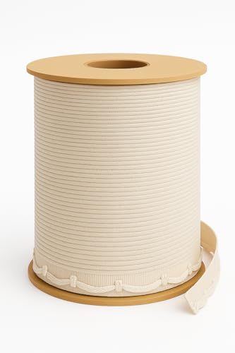 Borte Borte Handwerk Dekorative Bänder zum Nähen, Schneidern, Basteln, Verpacken und Dekorieren – erhältlich in 2 Längen, verschiedenen Farben und Materialien, Made in Italy (Beige Lace 10 m) von Artefizio