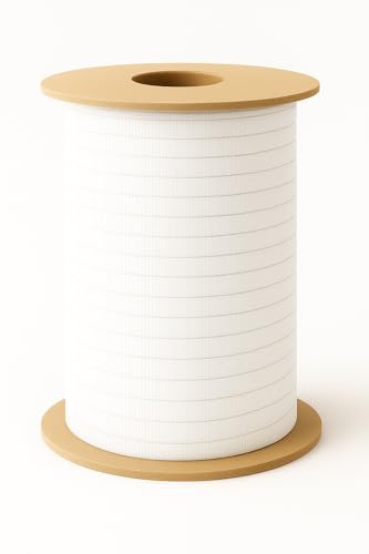 Borte, Uni-Farbige Bänder aus Polyester-Baumwollmischung für Nähen, Schneiderei, Einfassungen – 5 mm, 2 Längen, White Classic, Made in Italy (White Classic, 10 m) von Artefizio