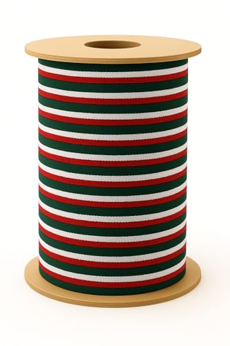 Streifenband aus Polyester mit Baumwoll-Effekt – 10 mm – Für Nähen & textile Dekorationen – Verschiedene Farben, 2 Längen, Made in Italy (Italian Tricolor, 10 m) von Artefizio