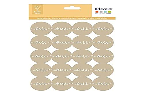 3 x Aufkleber, Kraftpapier, Ja 3 x Aufkleber, Kraftpapier, Ja von Artemio
