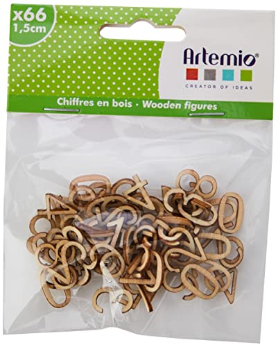 Artemio 1,5 cm Holz Zahlen, Beige Artemio 1,5 cm Holz Zahlen, Beige von Artemio