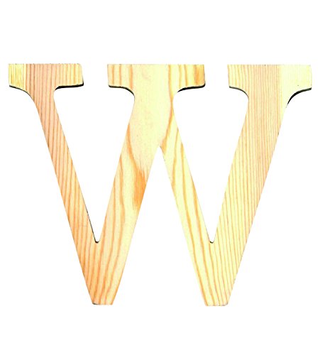 Artemio 11,5 cm, Holz-Buchstabe W in Großbuchstaben, Beige von Artemio