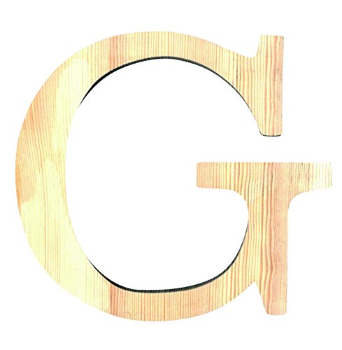 Artemio 11,5 cm Holz Buchstabe G in Großbuchstaben, beige von Artemio