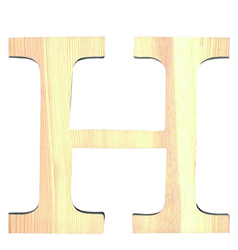 Artemio 11,5 cm Holz Buchstabe H in Großbuchstaben, beige von Artemio