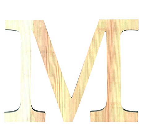 Artemio 11,5 cm Holz Buchstabe M in Großbuchstaben, beige von Artemio