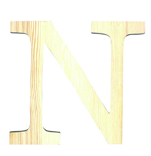 Artemio 11,5 cm Holz Buchstabe N in Großbuchstaben, beige von Artemio