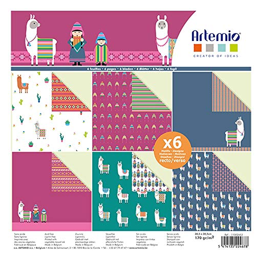 Artemio 11002453 Notizblock, Alpaka, 30 x 30 cm, mehrfarbig Artemio 11002453 Notizblock, Alpaka, 30 x 30 cm, mehrfarbig von Artemio