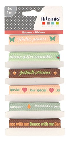 Artemio 11005304 Bedrucktes Band, 6 x 1 m Dekoration/Glitzer/Accessoires, mehrfarbig Artemio 11005304 Bedrucktes Band, 6 x 1 m Dekoration/Glitzer/Accessoires, mehrfarbig von Artemio