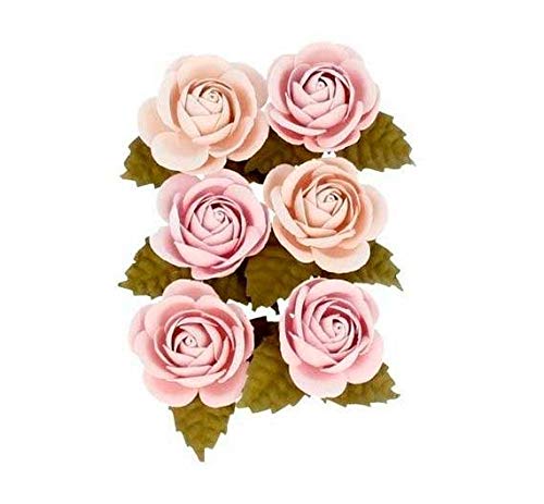 Artemio 11060586 Secret Garden Papierrose, 8,9 cm, Altrosa – 6 Stück, Rose Artemio 11060586 Secret Garden Papierrose, 8,9 cm, Altrosa – 6 Stück, Rose von Artemio