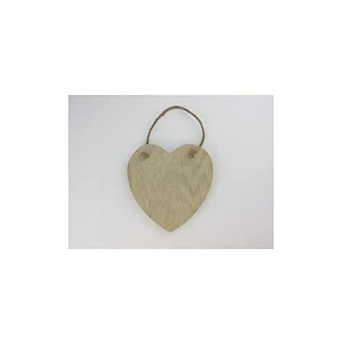 Artemio 14 x 13,5 cm Holzbrett Aufhängen Herz, beige von Artemio