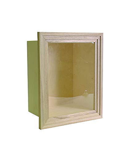 Artemio 14001969 Vitrine für Miniaturen Holz 23,5 x 28,5 x 14 cm von Artemio