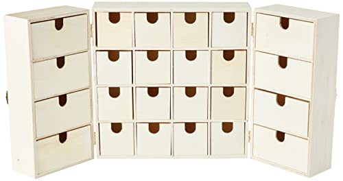 Artemio 14002225 Adventskalender zum Dekorieren Triptique Holz 55 x 6,5 x 28 cm Artemio 14002225 Adventskalender zum Dekorieren Triptique Holz 55 x 6,5 x 28 cm von Artemio