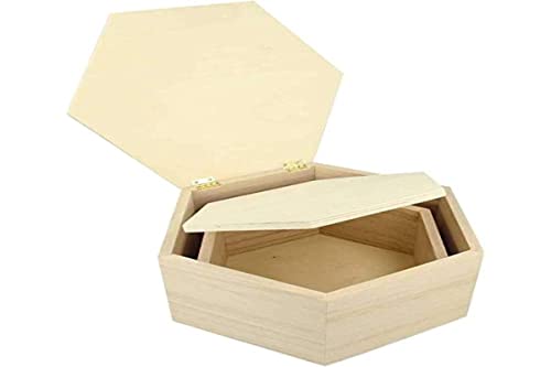 Artemio 14002311 Aufbewahrungsbox, Holz, Beige, 22 x 9 x 19 cm von Artemio