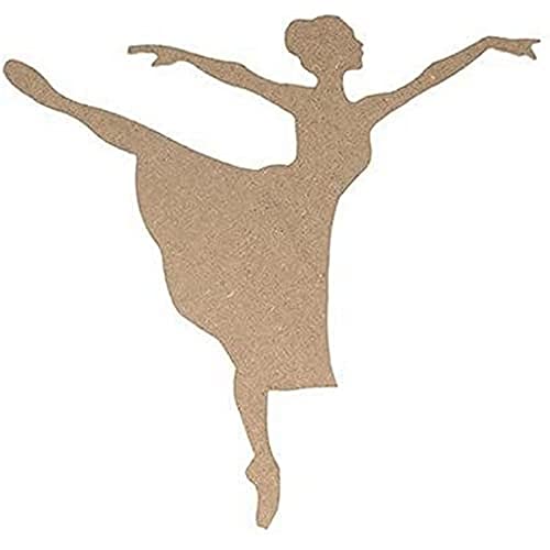 Artemio 15 cm MDF Silhouette Tänzerin, Holz von Artemio