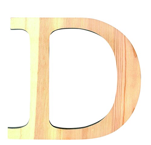 Artemio 19 cm Holz Buchstabe D in Großbuchstaben, beige von Artemio
